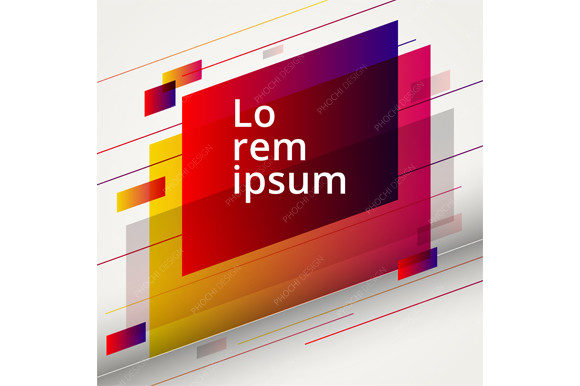 Banner Web Geometric Design Elements