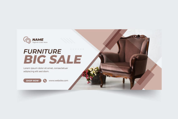 Flat Furniture Sale Web Banner Design: A Modern Approach to Effective Digital Advertising