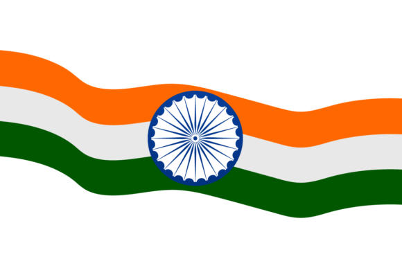 India Flag Vector with Republic Day