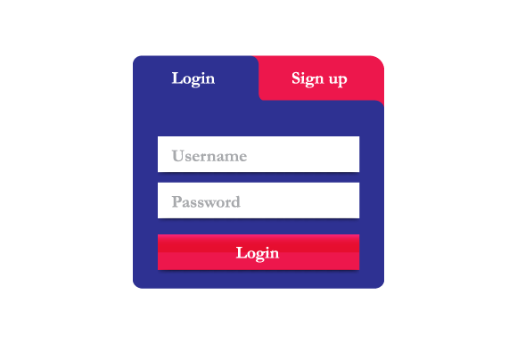 Login Interface Banner Design Concept