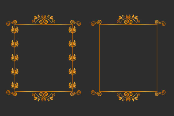 Luxury Golden Border Frame Set