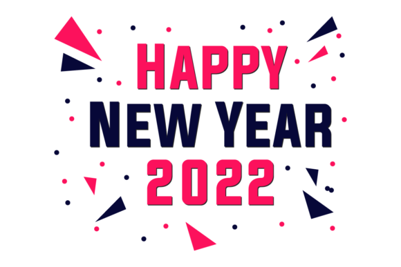 New Year 2022 Typography Greeting Card: A Unique Blend of Art and Tradition