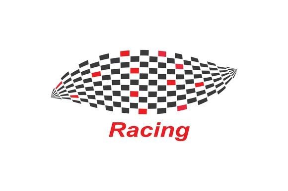 Racing Flag Icon of Automotive