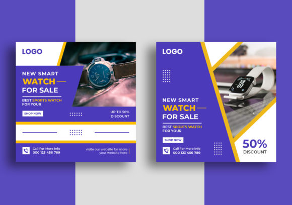 Smart Watch Social Media Post Design