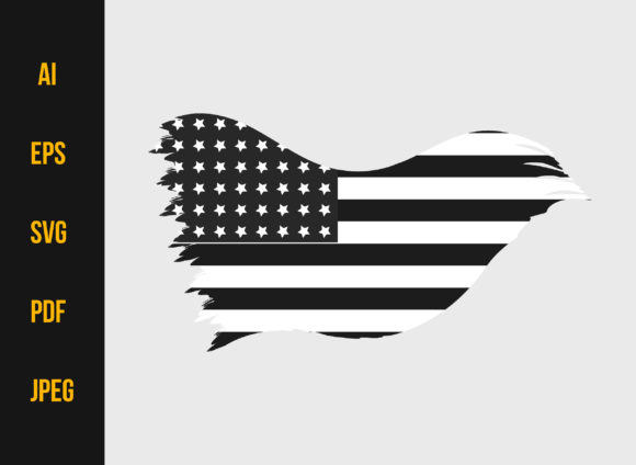 Vintage American Flag Illustration