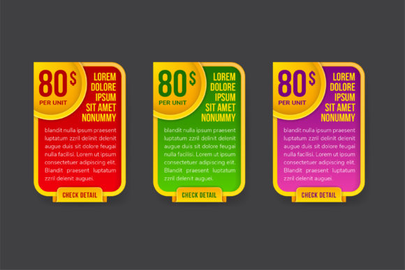 Web Element Banner for Information Price